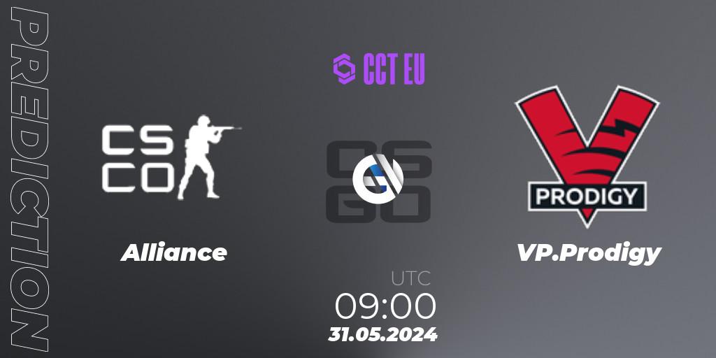 Alliance vs VP.Prodigy: Match Prediction. 31.05.2024 at 09:00, Counter-Strike (CS2), CCT Season 2 Europe Series 4