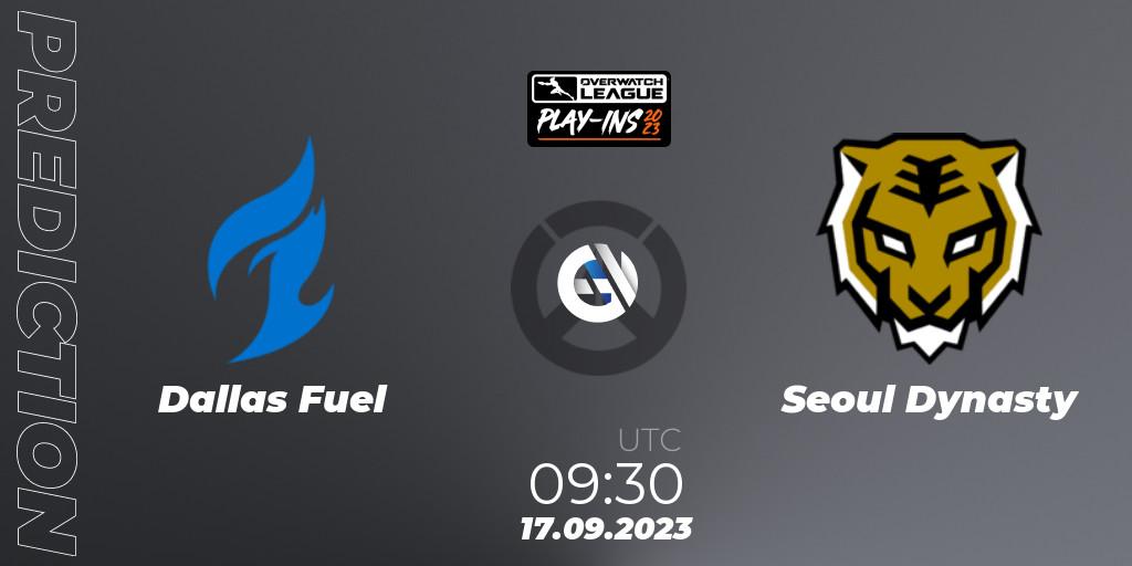 Dallas Fuel vs Seoul Dynasty: Match Prediction. 17.09.23, Overwatch, Overwatch League 2023 - Play-Ins