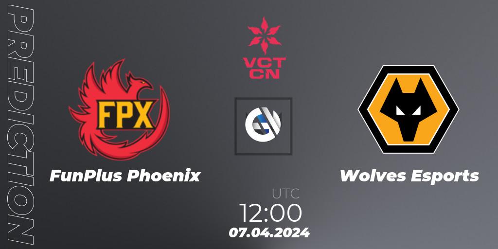 FunPlus Phoenix vs Wolves Esports: Match Prediction. 07.04.24, VALORANT, VALORANT Champions Tour China 2024: Stage 1 - Group Stage