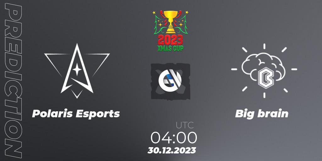 Polaris Esports vs Big brain: Match Prediction. 29.12.2023 at 06:00, Dota 2, Xmas Cup 2023
