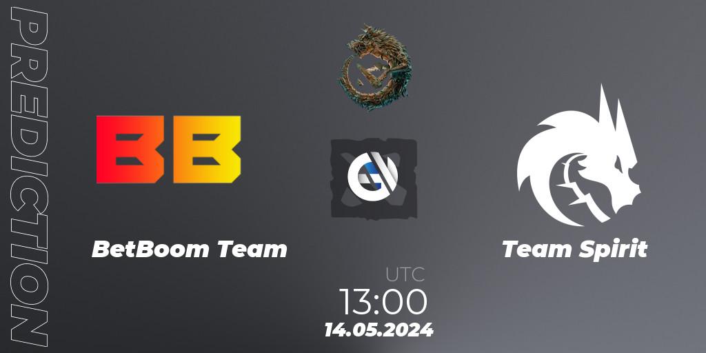 BetBoom Team vs Team Spirit: Match Prediction. 14.05.2024 at 13:00, Dota 2, PGL Wallachia Season 1 - Group Stage