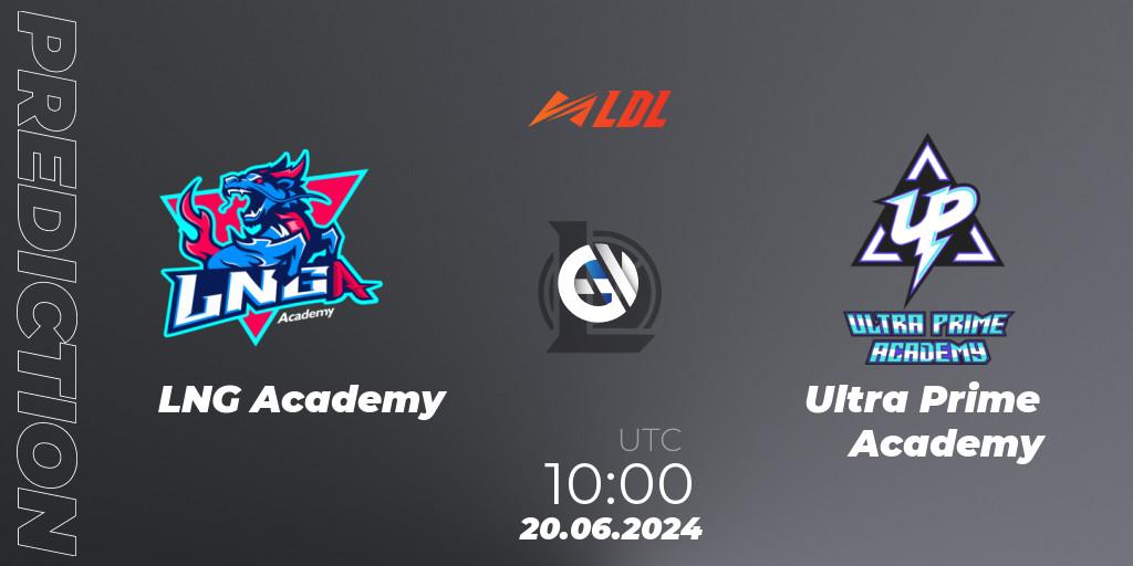 LNG Academy vs Ultra Prime Academy: Match Prediction. 20.06.2024 at 10:00, LoL, LDL 2024 - Stage 3