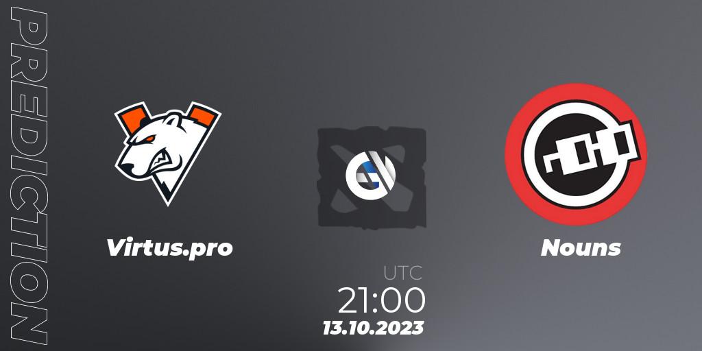 Virtus.pro vs Nouns: Match Prediction. 13.10.23, Dota 2, The International 2023 - Group Stage