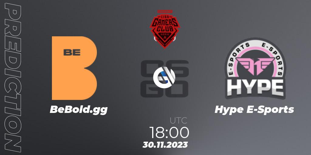 BeBold.gg vs Hype E-Sports: Match Prediction. 30.11.2023 at 18:00, Counter-Strike (CS2), Gamers Club Liga Série A: Esquenta