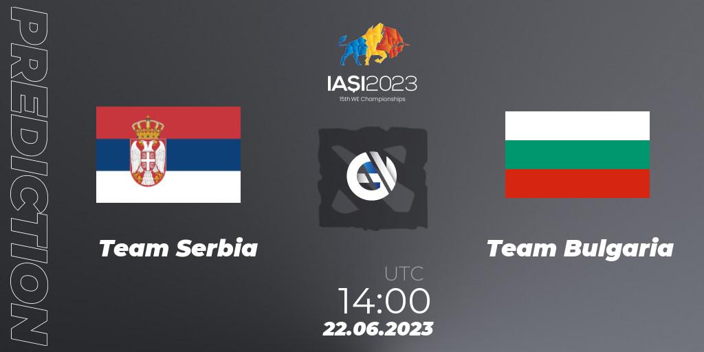 Team Serbia vs Team Bulgaria: Match Prediction. 22.06.23, Dota 2, IESF Europe B Qualifier 2023