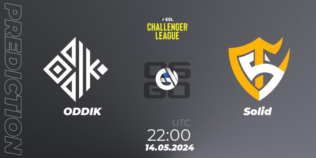 ODDIK vs Solid: Match Prediction. 15.05.2024 at 00:00, Counter-Strike (CS2), ESL Challenger League Season 47: South America