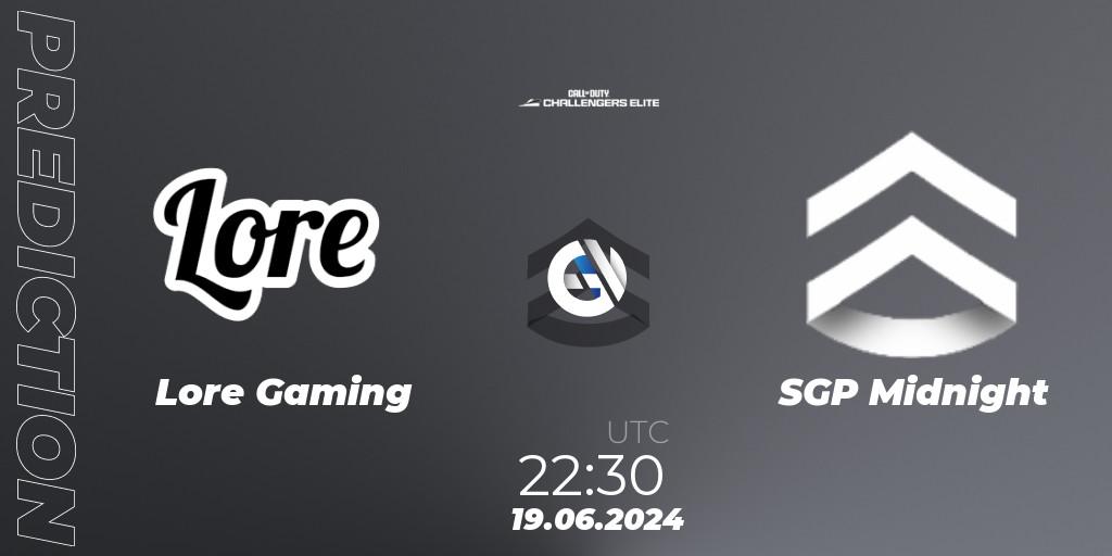Lore Gaming vs SGP Midnight: Match Prediction. 19.06.2024 at 22:30, Call of Duty, Call of Duty Challengers 2024 - Elite 3: NA