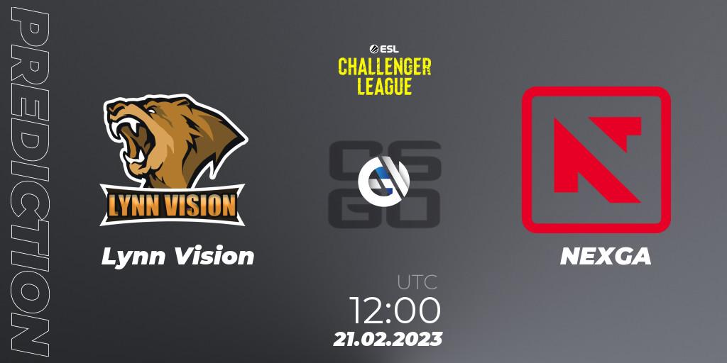 Lynn Vision vs NEXGA: Match Prediction. 21.02.2023 at 12:00, Counter-Strike (CS2), ESL Challenger League Season 44: Asia-Pacific