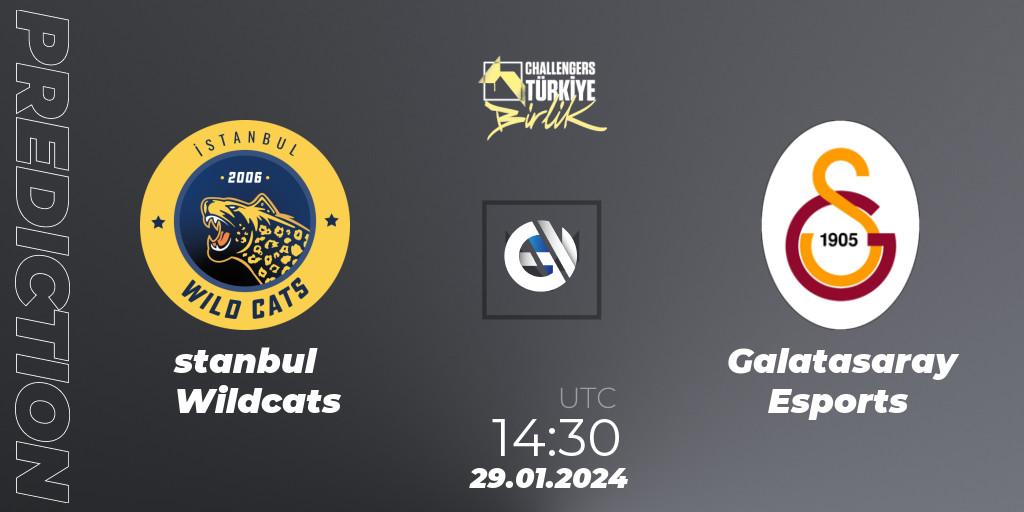İstanbul Wildcats vs Galatasaray Esports: Match Prediction. 29.01.2024 at 14:30, VALORANT, VALORANT Challengers 2024 Turkey: Birlik Split 1