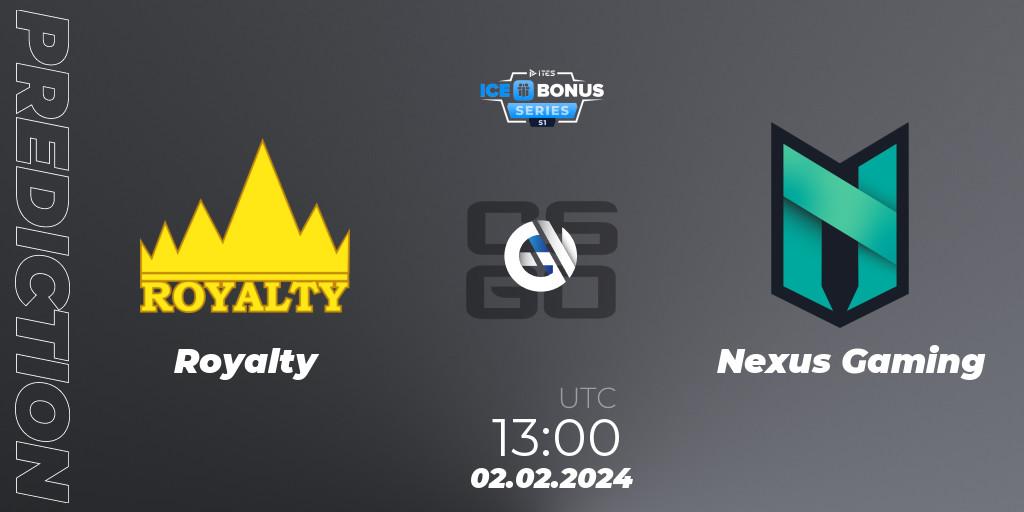 Royalty vs Nexus Gaming: Match Prediction. 02.02.24, CS2 (CS:GO), IceBonus Series #1