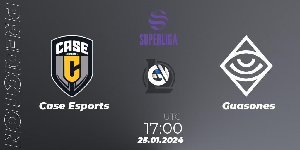Case Esports vs Guasones: Match Prediction. 25.01.2024 at 17:00, LoL, Superliga Spring 2024 - Group Stage