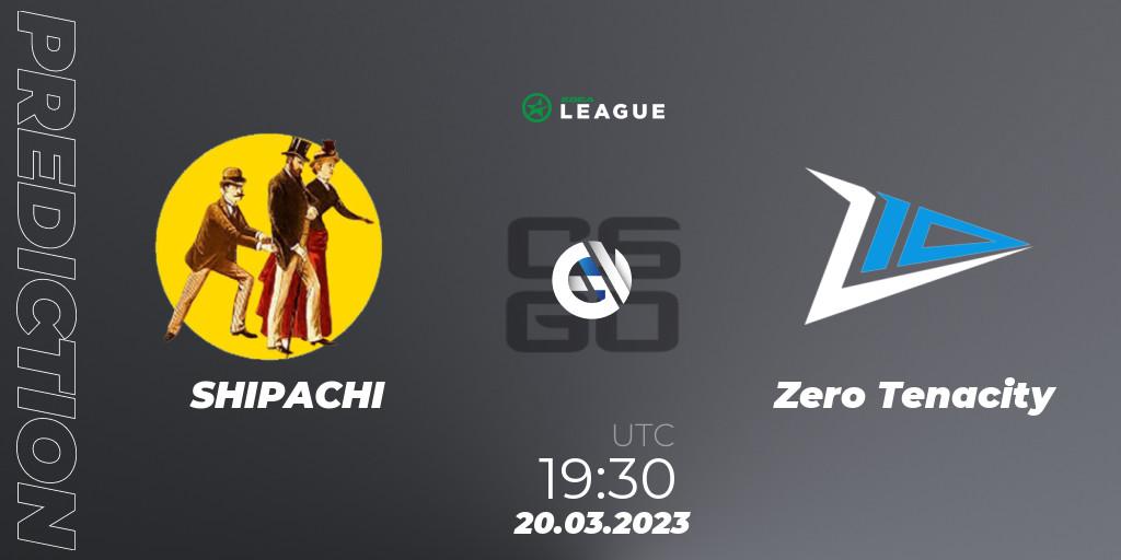 SHIPACHI vs Zero Tenacity: Match Prediction. 20.03.23, CS2 (CS:GO), ESEA Season 44: Main Division - Europe