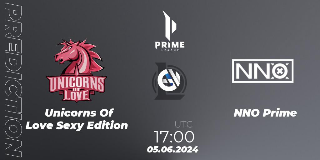 Unicorns Of Love Sexy Edition vs NNO Prime: Match Prediction. 05.06.2024 at 17:00, LoL, Prime League Summer 2024