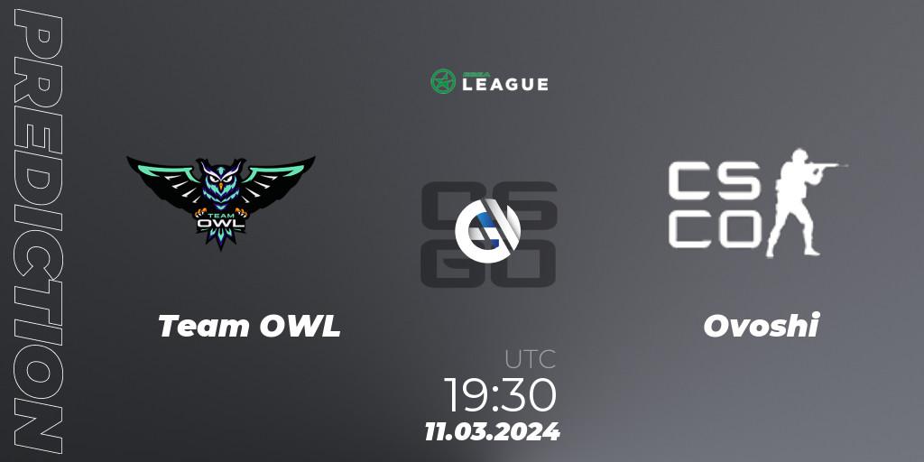 Team OWL vs Ovoshi: Match Prediction. 11.03.2024 at 19:30, Counter-Strike (CS2), ESEA Season 48: Main Division - Europe