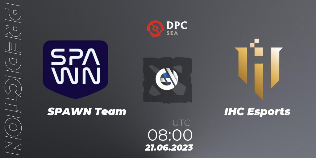 SPAWN Team vs IHC Esports: Match Prediction. 21.06.2023 at 08:01, Dota 2, DPC 2023 Tour 3: SEA Division II (Lower)