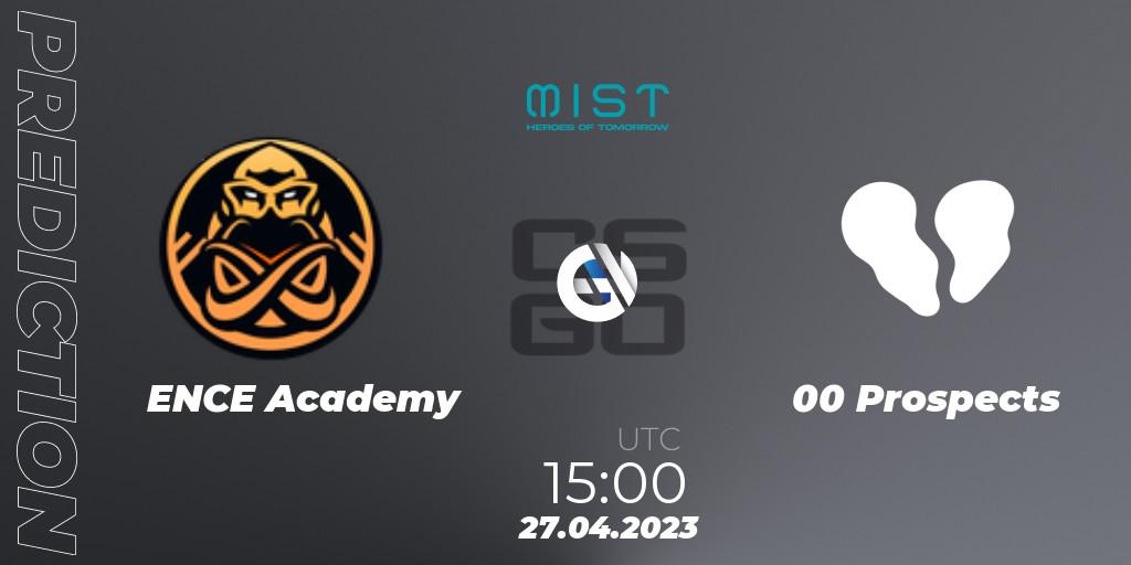 ENCE Academy vs 00 Prospects: Match Prediction. 27.04.2023 at 16:00, Counter-Strike (CS2), MistGames Heroes of Lofoten