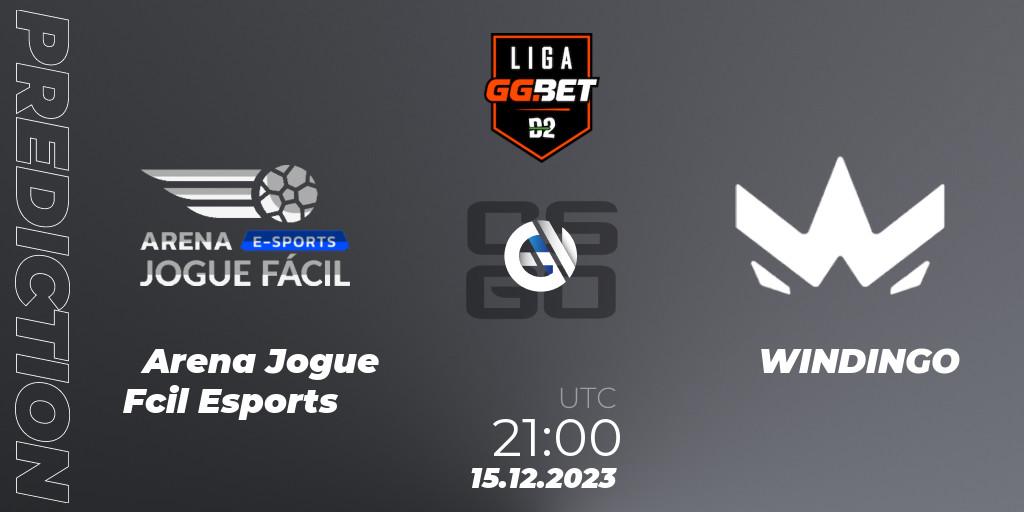 Arena Jogue Fácil Esports vs WINDINGO: Match Prediction. 15.12.23, CS2 (CS:GO), Dust2 Brasil Liga Season 2