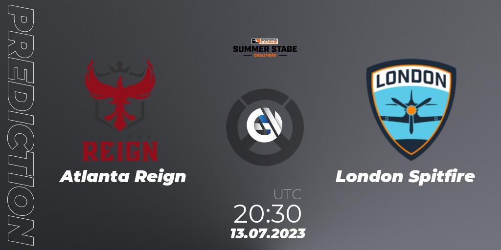 Atlanta Reign vs London Spitfire: Match Prediction. 13.07.23, Overwatch, Overwatch League 2023 - Summer Stage Qualifiers