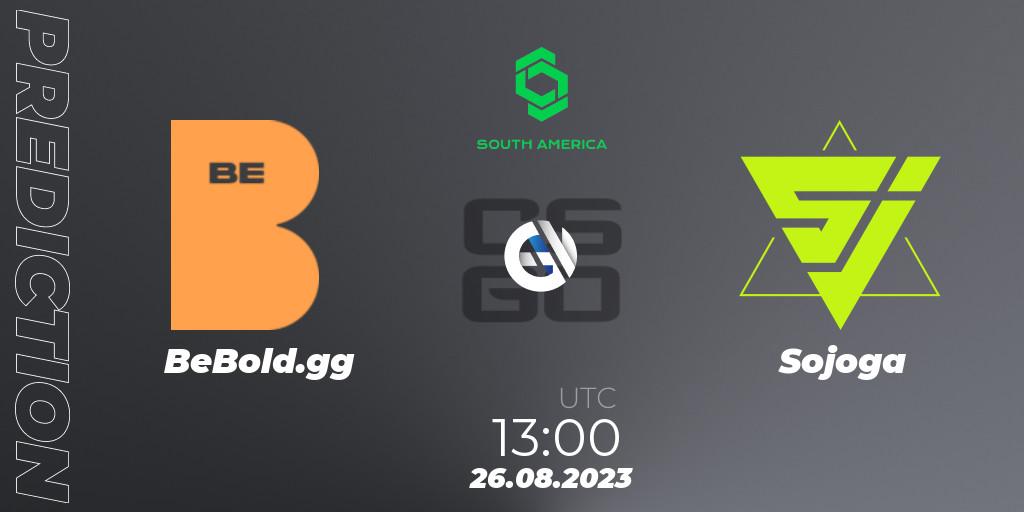 BeBold.gg vs Sojoga: Match Prediction. 26.08.2023 at 13:00, Counter-Strike (CS2), CCT South America Series #10