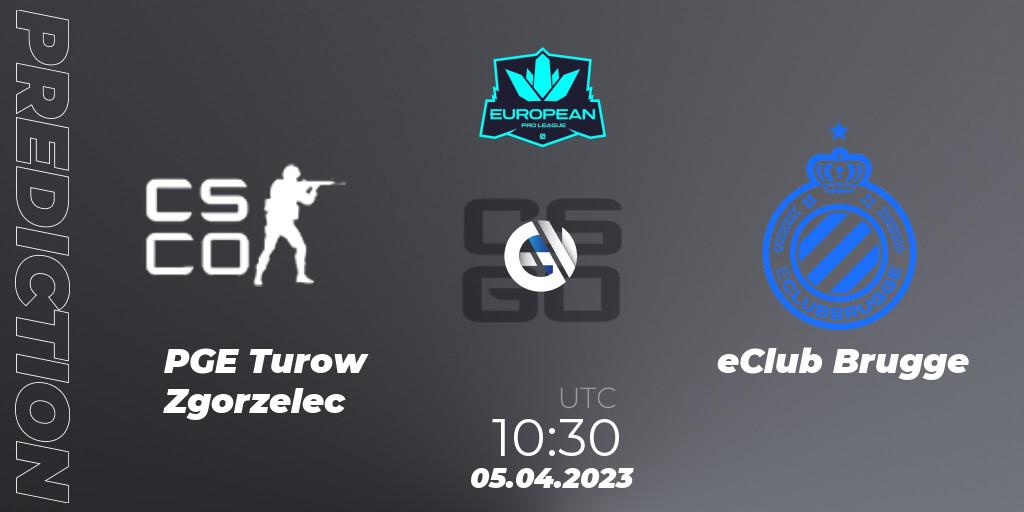 PGE Turow Zgorzelec vs eClub Brugge: Match Prediction. 05.04.2023 at 12:00, Counter-Strike (CS2), European Pro League Season 7