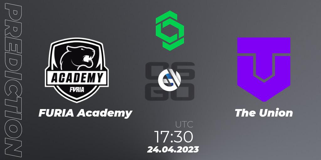 FURIA Academy vs The Union: Match Prediction. 24.04.2023 at 17:30, Counter-Strike (CS2), CCT South America Series #7