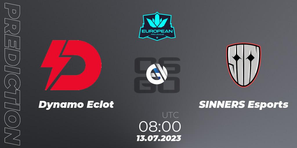 Dynamo Eclot vs SINNERS Esports: Match Prediction. 13.07.23, CS2 (CS:GO), European Pro League Season 9