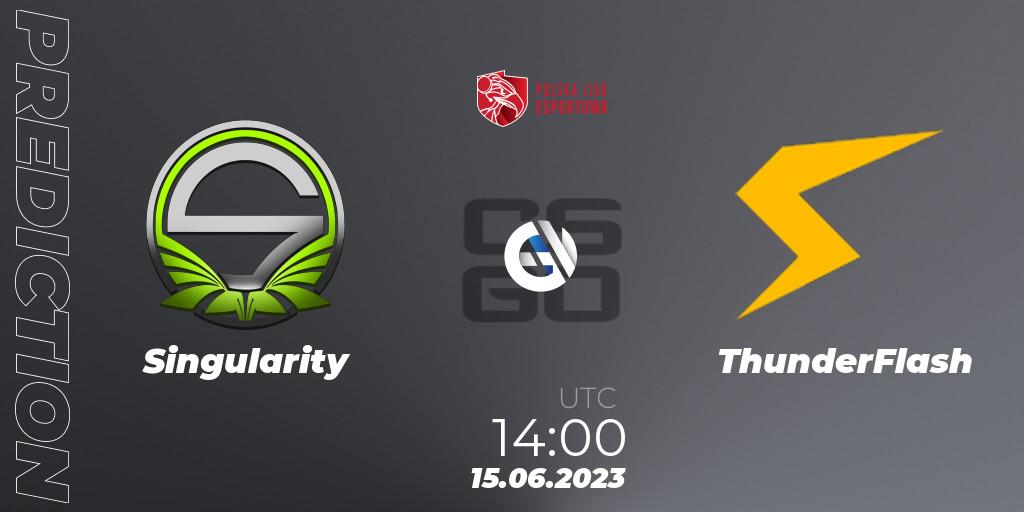 Singularity vs ThunderFlash: Match Prediction. 15.06.23, CS2 (CS:GO), Polish Esports League 2023 Split 2