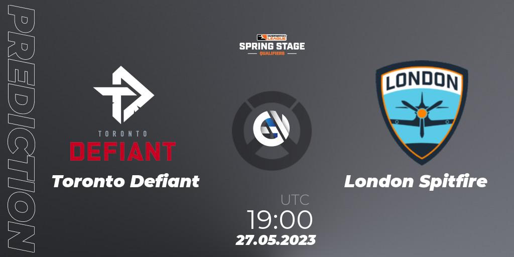 Toronto Defiant vs London Spitfire: Match Prediction. 27.05.2023 at 19:00, Overwatch, OWL Stage Qualifiers Spring 2023 West