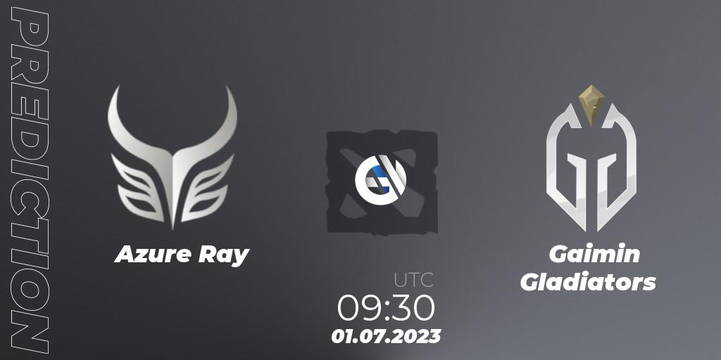 Azure Ray vs Gaimin Gladiators: Match Prediction. 01.07.2023 at 08:54, Dota 2, Bali Major 2023 - Group Stage