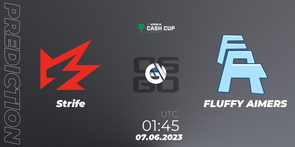 Strife vs FLUFFY AIMERS: Match Prediction. 07.06.23, CS2 (CS:GO), ESEA Cash Cup Circuit Season 1 Finals