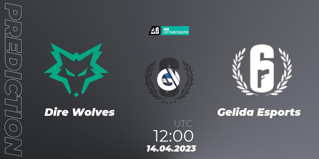 Dire Wolves vs Gelida Esports: Match Prediction. 15.04.23, Rainbow Six, Asia League 2023 - Stage 1 - Last Chance Qualifiers