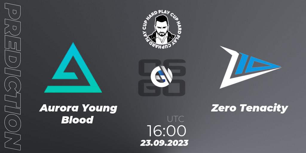 Aurora Young Blood vs Zero Tenacity: Match Prediction. 23.09.2023 at 16:00, Counter-Strike (CS2), Hard Play Cup #7