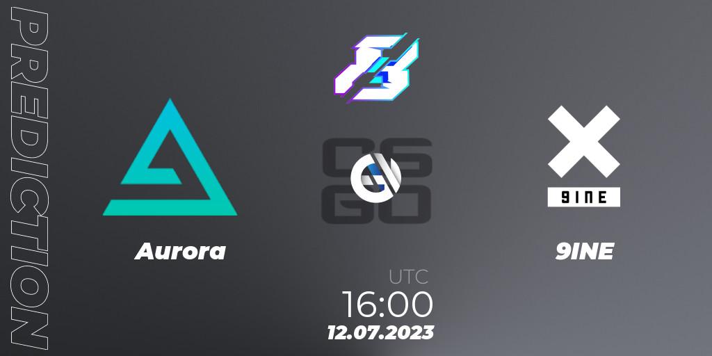 Aurora vs 9INE: Match Prediction. 12.07.23, CS2 (CS:GO), Gamers8 2023 Europe Open Qualifier 2