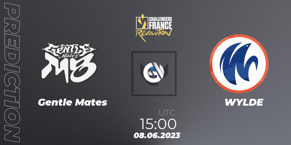Gentle Mates vs WYLDE: Match Prediction. 08.06.2023 at 15:00, VALORANT, VALORANT Challengers 2023 France: Revolution Split 2 - Playoffs