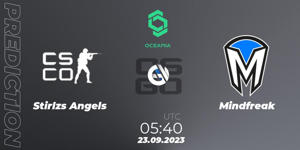 Stirlzs Angels vs Mindfreak: Match Prediction. 29.09.2023 at 11:00, Counter-Strike (CS2), CCT Oceania Series #2