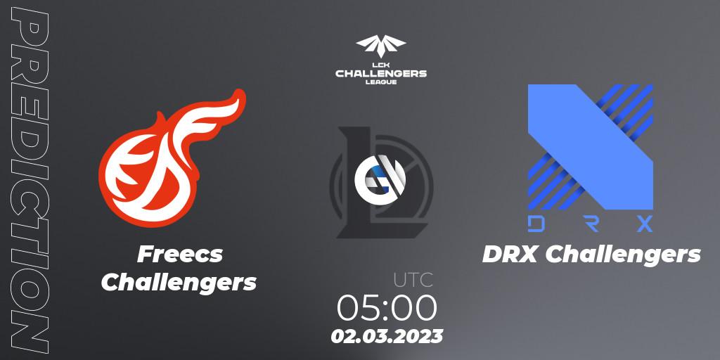 Freecs Challengers vs DRX Challengers: Match Prediction. 02.03.2023 at 05:00, LoL, LCK Challengers League 2023 Spring