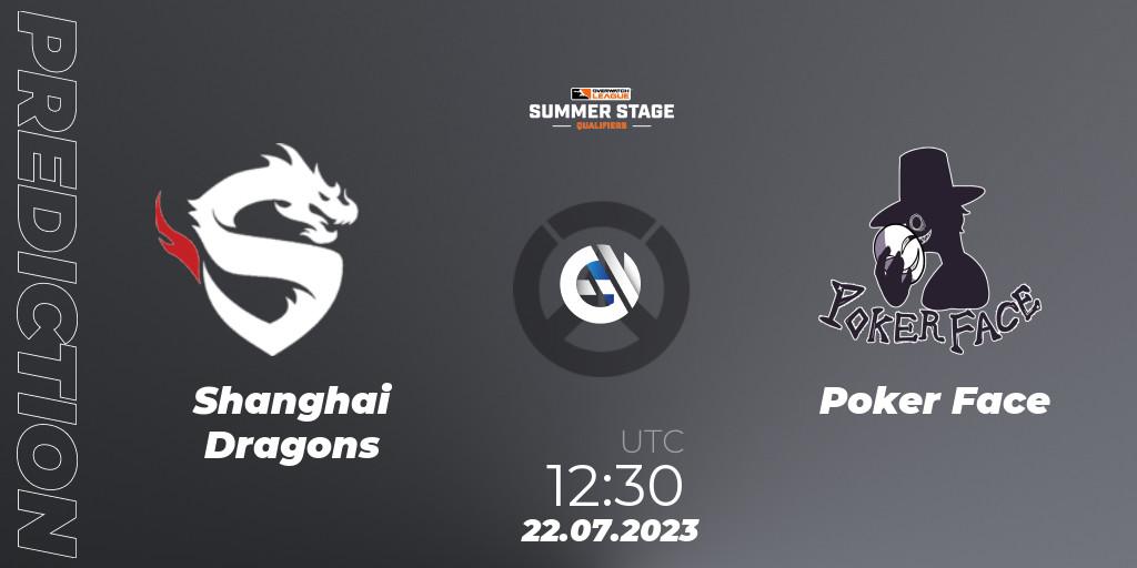 Shanghai Dragons vs Poker Face: Match Prediction. 22.07.23, Overwatch, Overwatch League 2023 - Summer Stage Qualifiers