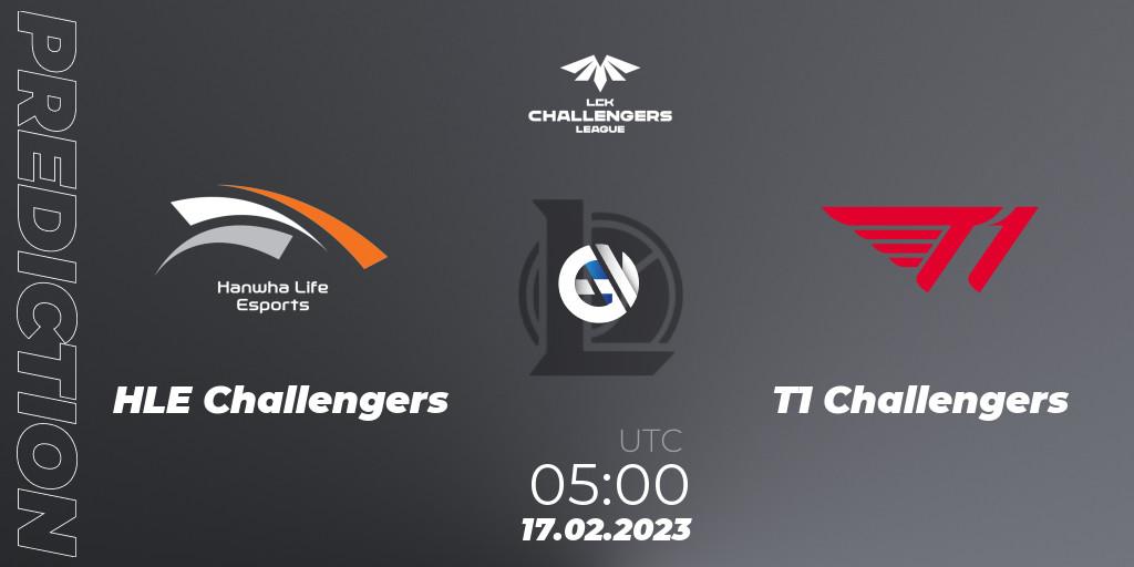 HLE Challengers vs T1 Challengers: Match Prediction. 17.02.2023 at 05:00, LoL, LCK Challengers League 2023 Spring