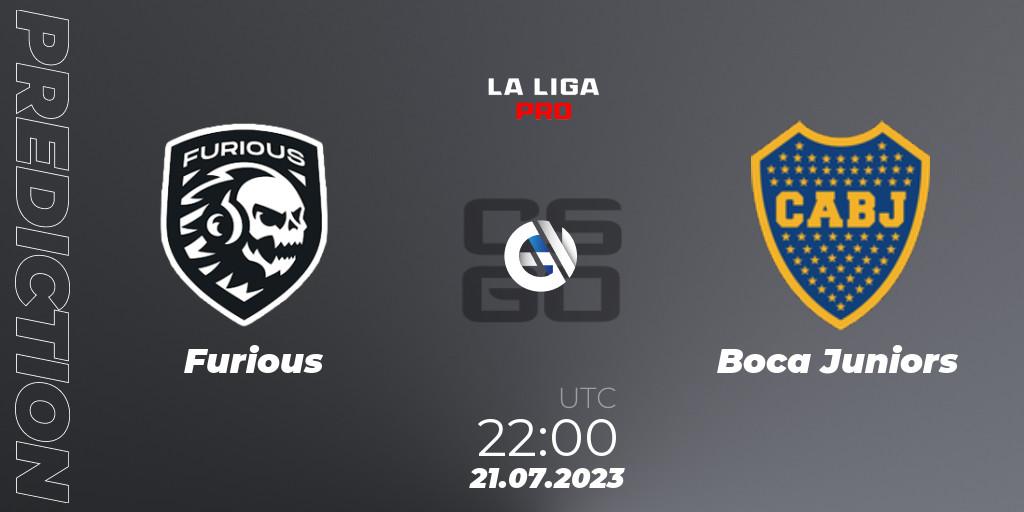 Furious vs Boca Juniors: Match Prediction. 22.07.2023 at 22:10, Counter-Strike (CS2), La Liga 2023: Pro Division