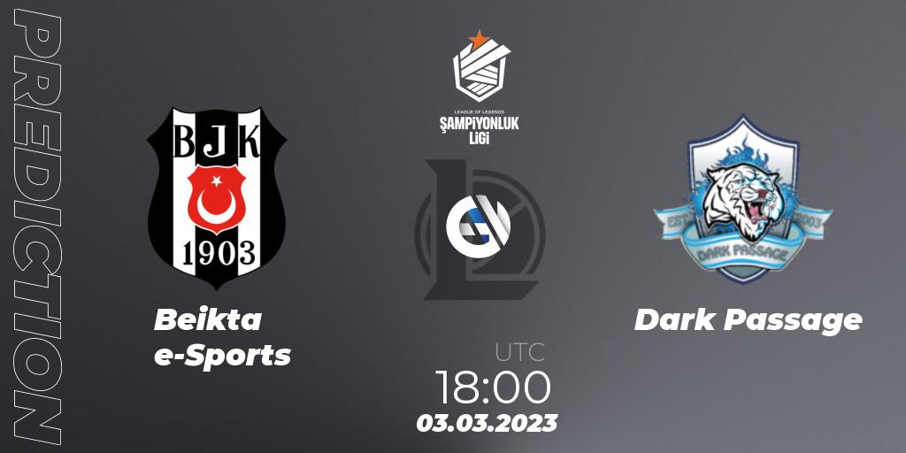 Beşiktaş e-Sports vs Dark Passage: Match Prediction. 03.03.2023 at 18:00, LoL, TCL Winter 2023 - Group Stage