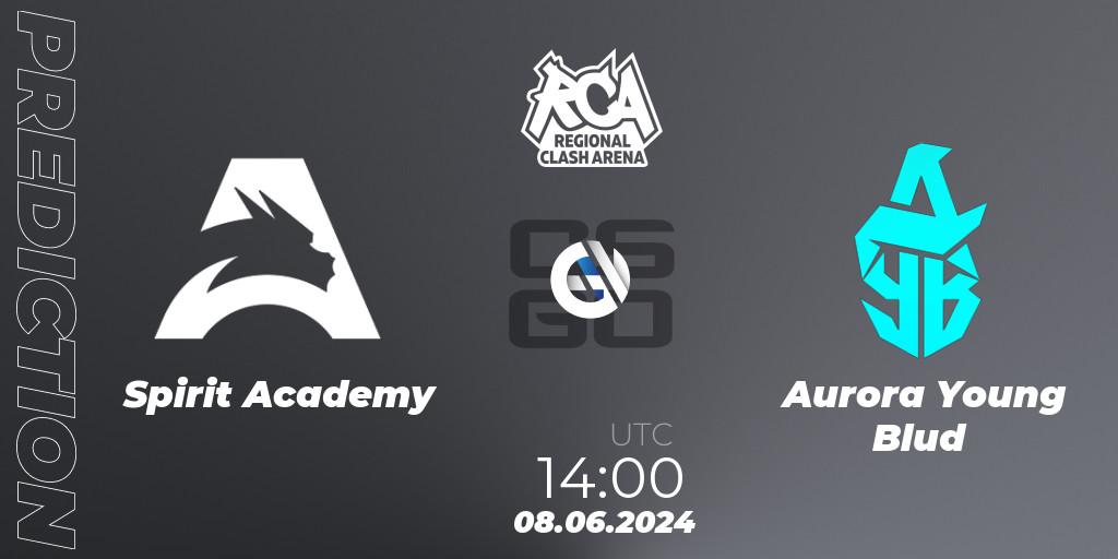 Spirit Academy vs Aurora Young Blud: Match Prediction. 08.06.2024 at 14:00, Counter-Strike (CS2), Regional Clash Arena CIS
