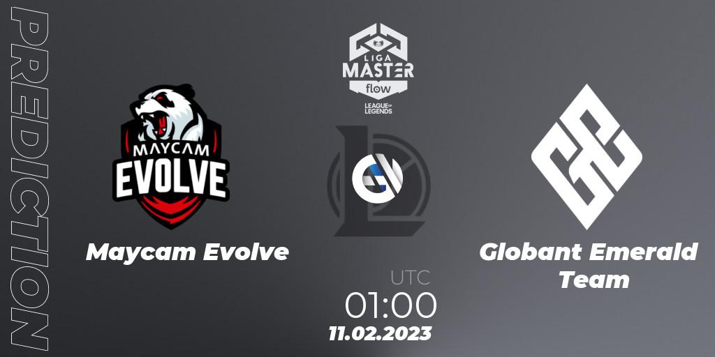 Maycam Evolve vs Globant Emerald Team: Match Prediction. 11.02.23, LoL, Liga Master Opening 2023 - Group Stage