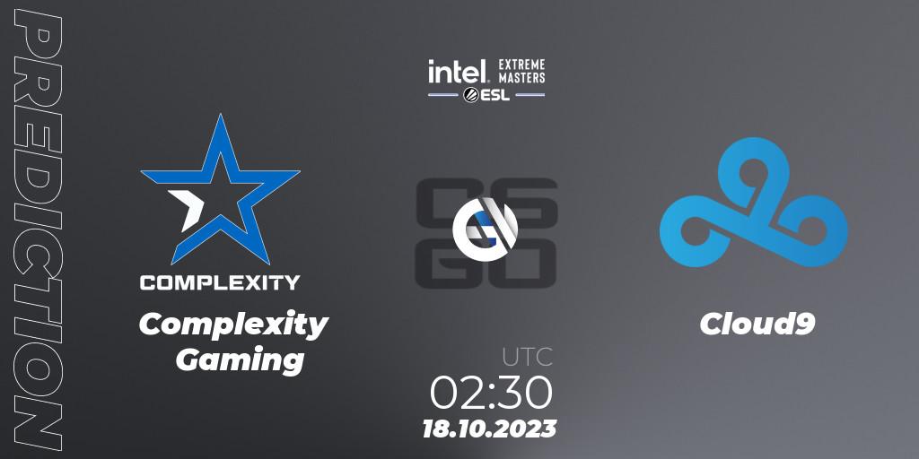Complexity Gaming vs Cloud9: Match Prediction. 18.10.2023 at 02:30, Counter-Strike (CS2), IEM Sydney 2023