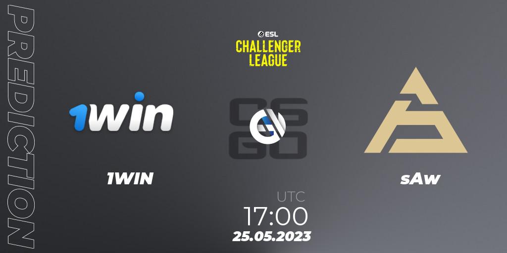 1WIN vs sAw: Match Prediction. 25.05.23, CS2 (CS:GO), ESL Challenger League Season 45: Europe