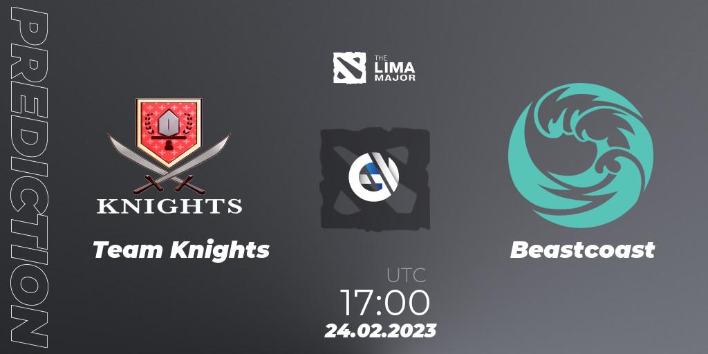 Team Knights vs Beastcoast: Match Prediction. 24.02.2023 at 17:25, Dota 2, The Lima Major 2023