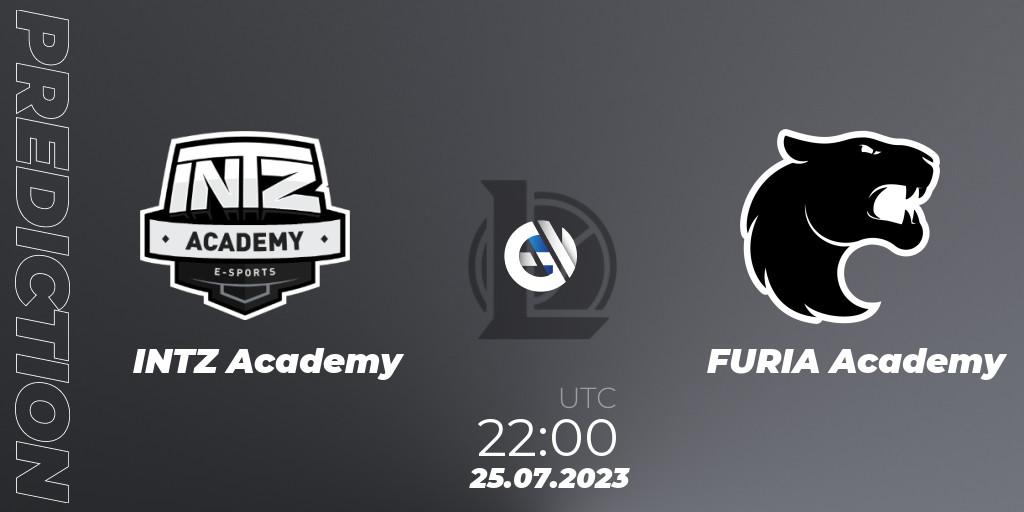 INTZ Academy vs FURIA Academy: Match Prediction. 25.07.2023 at 22:00, LoL, CBLOL Academy Split 2 2023 - Group Stage