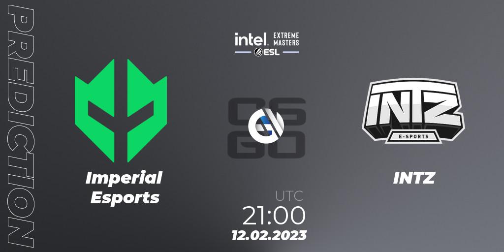 Imperial Esports vs INTZ: Match Prediction. 12.02.2023 at 20:35, Counter-Strike (CS2), IEM Brazil Rio 2023 South America Open Qualifier 2