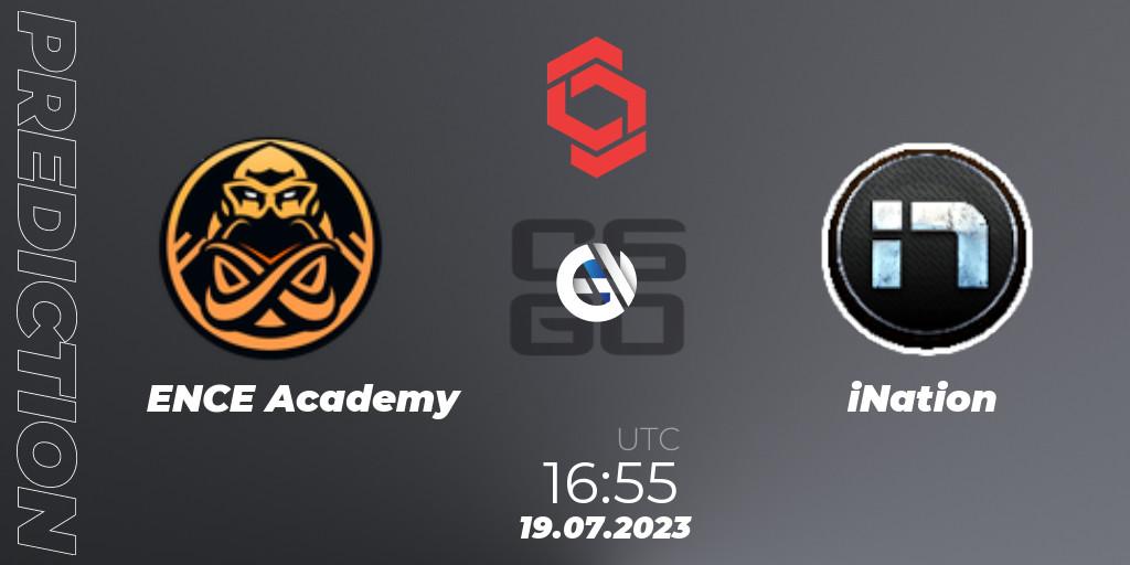 ENCE Academy vs iNation: Match Prediction. 19.07.23, CS2 (CS:GO), CCT Central Europe Series #7: Closed Qualifier