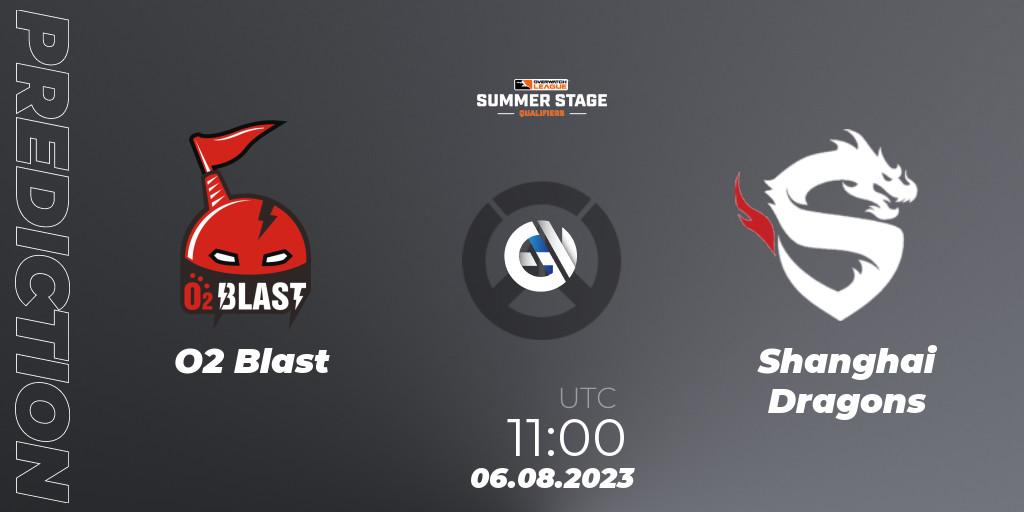 O2 Blast vs Shanghai Dragons: Match Prediction. 06.08.23, Overwatch, Overwatch League 2023 - Summer Stage Qualifiers