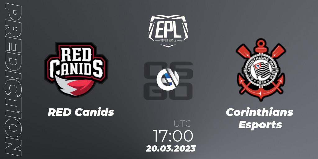 RED Canids vs Corinthians Esports: Match Prediction. 20.03.23, CS2 (CS:GO), EPL World Series: Americas Season 3